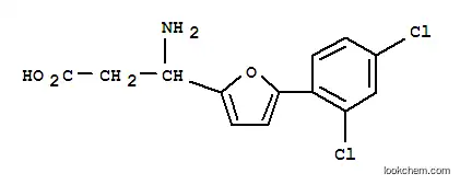 Molecular Structure of 773125-55-6 (3-AMINO-3-[5-(2,4-DICHLOROPHENYL)-FURAN-2-YL]-PROPIONIC ACID)
