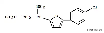 Molecular Structure of 773125-84-1 (3-AMINO-3-[5-(4-CHLOROPHENYL)-FURAN-2-YL]-PROPIONIC ACID)