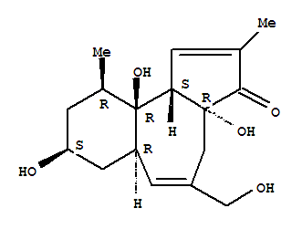 Benz[e]azulen-3(3aH)-one,4,6a,7,8,9,10,10a,10b-octahydro-3a,8,10a-trihydroxy-5-(hydroxymethyl)-2,10-dimethyl-,[3aR-(3aa,6aa,8b,10b,10ab,10bb)]- (9CI)