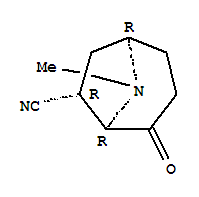 8-Azabicyclo[3.2.1]octane-6-carbonitrile,8-methyl-4-oxo-,exo-(9CI)