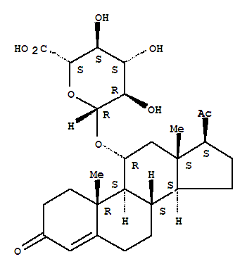 (2S,3S,4S,5R,6R)-6-[[(8S,9S,10R,11R,13S,14S,17S)-17-acetyl-10,13-dimethyl-3-oxo-1,2,6,7,8,9,11,12,14,15,16,17-dodecahydrocyclopenta[a]phenanthren-11-yl]oxy]-3,4,5-trihydroxyoxane-2-carboxylic acid