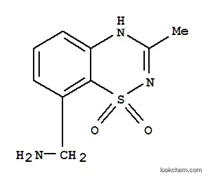 Molecular Structure of 779277-86-0 (2H-1,2,4-Benzothiadiazine-8-methanamine, 3-methyl-, 1,1-dioxide (9CI))