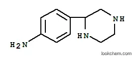 Benzenamine, 4-(2-piperazinyl)- (9CI)