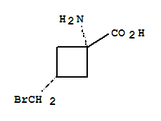 Cyclobutanecarboxylic acid, 1-amino-3-(bromomethyl)-, cis- (9CI)