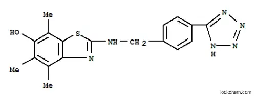 Molecular Structure of 780001-92-5 (6-Benzothiazolol,  4,5,7-trimethyl-2-[[[4-(1H-tetrazol-5-yl)phenyl]methyl]amino]-  (9CI))