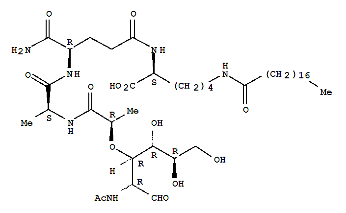 AC-MURAMYL-ALA-D-GLU(LYS(STEAROYL)-OH)-NH2