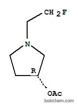 Molecular Structure of 783303-71-9 (3-Pyrrolidinol,1-(2-fluoroethyl)-,acetate(ester),(3R)-(9CI))