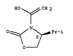 2-OXAZOLIDINONE,3-(1-HYDROXYVINYL)-4-(ISOPROPYL)-,(S)-