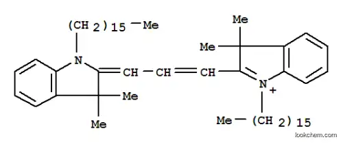 Molecular Structure of 78566-75-3 (1,1'-Dihexadecyl-3,3,3',3'-tetramethylindocarbocyanineperchlorate)