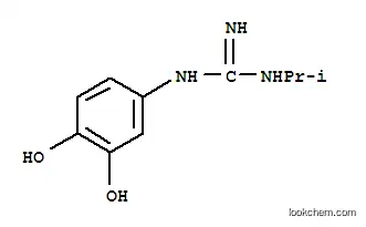 Molecular Structure of 790151-08-5 (Guanidine, N-(3,4-dihydroxyphenyl)-N-(1-methylethyl)- (9CI))