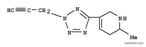 Molecular Structure of 790171-81-2 (Pyridine, 1,2,3,6-tetrahydro-2-methyl-5-[2-(2-propynyl)-2H-tetrazol-5-yl]- (9CI))