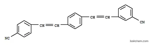 Molecular Structure of 79026-02-1 (3-(2-{4-[2-(4-cyanophenyl)vinyl]phenyl}vinyl)benzonitrile)