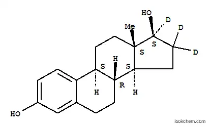 Molecular Structure of 79037-37-9 (17BETA-ESTRADIOL-16,16,17-D3)