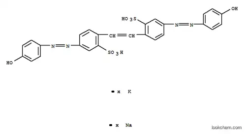 Molecular Structure of 79069-96-8 (potassium sodium 4,4'-bis[(4-hydroxyphenyl)azo]stilbene-2,2'-disulphonate)