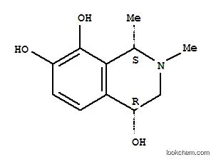 Molecular Structure of 79201-27-7 (4,7,8-Isoquinolinetriol, 1,2,3,4-tetrahydro-1,2-dimethyl-, (1S-cis)- (9CI))