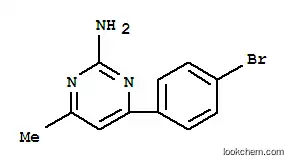 Molecular Structure of 792942-45-1 (4-(4-Bromophenyl)-6-methylpyrimidin-2-amine)
