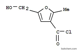 Molecular Structure of 79347-69-6 (3-Furancarbonyl chloride, 5-(hydroxymethyl)-2-methyl- (9CI))