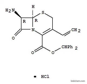 Molecular Structure of 79349-67-0 (7-Amino-3-vinyl-3-cephem-4-carboxylic acid diphenylmethyl ester  monohydrochloride)