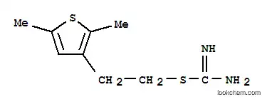Molecular Structure of 793605-00-2 (Carbamimidothioic acid, 2-(2,5-dimethyl-3-thienyl)ethyl ester (9CI))