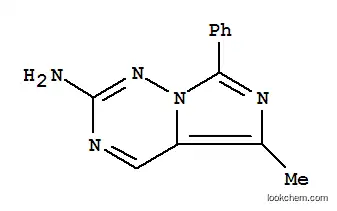 Molecular Structure of 795268-96-1 (Imidazo[5,1-f][1,2,4]triazin-2-amine, 5-methyl-7-phenyl- (9CI))