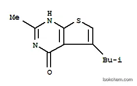 Molecular Structure of 795293-69-5 (Thieno[2,3-d]pyrimidin-4(1H)-one, 2-methyl-5-(2-methylpropyl)- (9CI))