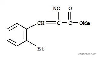 Molecular Structure of 796048-22-1 (2-Propenoicacid,2-cyano-3-(2-ethylphenyl)-,methylester(9CI))