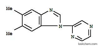 Molecular Structure of 796053-41-3 (1H-Benzimidazole,5,6-dimethyl-1-pyrazinyl-(9CI))