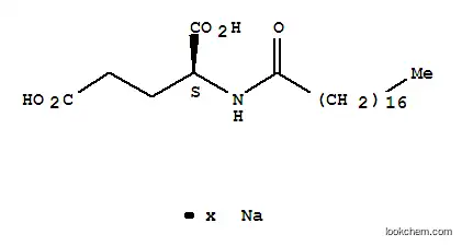 Sodium 1-[(5-oxidanidyl-5-oxidanylidene-L-norvalyl)oxy]-1-oxooctadecane