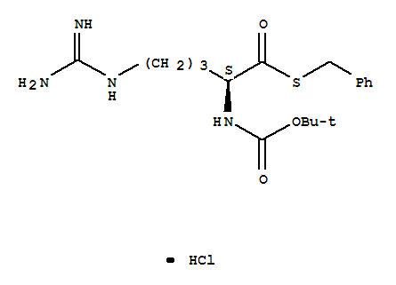 Pentanethioic acid,5-[(aminoiminomethyl)amino]-2-[[(1,1-dimethylethoxy)carbonyl]amino]-,S-(phenylmethyl) ester, monohydrochloride, (S)- (9CI)