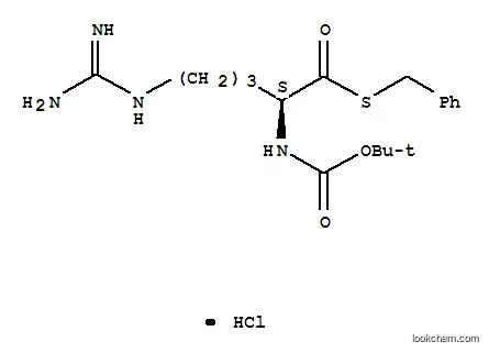 Molecular Structure of 79864-22-5 (BOC-ARG-SBZL HCL)