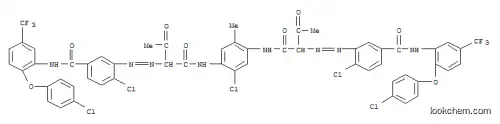 Molecular Structure of 79953-85-8 (3,3'-[(2-chloro-5-methyl-p-phenylene)bis[imino(1-acetyl-2-oxoethylene)azo]]bis[4-chloro-N-[2-(4-chlorophenoxy)-5-(trifluoromethyl)phenyl]benzamide])