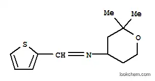 Molecular Structure of 799791-80-3 (2H-Pyran-4-amine,tetrahydro-2,2-dimethyl-N-(2-thienylmethylene)-(9CI))