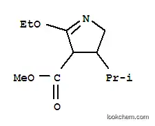 Molecular Structure of 80036-57-3 (2H-Pyrrole-4-carboxylicacid,5-ethoxy-3,4-dihydro-3-(1-methylethyl)-,methylester(9CI))