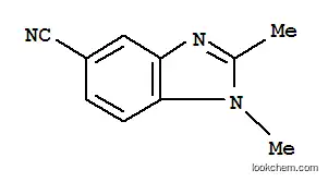 Molecular Structure of 80073-14-9 (1H-Benzimidazole-5-carbonitrile,1,2-dimethyl-(9CI))