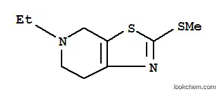 Molecular Structure of 801196-75-8 (Thiazolo[5,4-c]pyridine, 5-ethyl-4,5,6,7-tetrahydro-2-(methylthio)- (8CI))