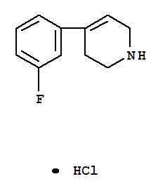Pyridine,4-(3-fluorophenyl)-1,2,3,6-tetrahydro-, hydrochloride (1:1)