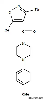 Molecular Structure of 801224-44-2 (Methanone, [4-(4-methoxyphenyl)-1-piperazinyl](5-methyl-3-phenyl-4-isoxazolyl)-)