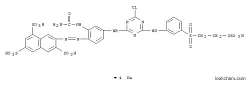 Molecular Structure of 80157-00-2 (tetrasodium 7-[[2-[(aminocarbonyl)amino]-4-[[4-chloro-6-[[3-[[2-(sulphonatooxy)ethyl]sulphonyl]phenyl]amino]-1,3,5-triazin-2-yl]amino]phenyl]azo]naphthalene-1,3,6-trisulphonate)