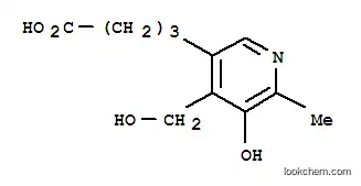 Molecular Structure of 801999-41-7 (3-Pyridinebutyricacid,5-hydroxy-4-(hydroxymethyl)-6-methyl-(8CI))