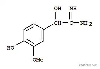 Molecular Structure of 802613-21-4 (Mandelamidine,  4-hydroxy-3-methoxy-  (8CI))