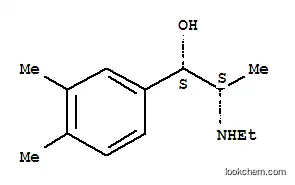 Molecular Structure of 802833-50-7 (Benzyl alcohol, alpha-[1-(ethylamino)ethyl]-3,4-dimethyl-, threo- (8CI))