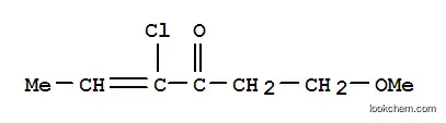 Molecular Structure of 80411-61-6 (4-Hexen-3-one,  4-chloro-1-methoxy-)