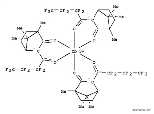 Molecular Structure of 80464-74-0 (YTTERBIUM TRIS[3-(HEPTAFLUOROPROPYLHYDROXYMETHYLENE)-(-)-CAMPHORATE])