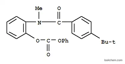 Molecular Structure of 80468-21-9 ([2-[methyl-(4-tert-butylbenzoyl)amino]phenyl] phenyl carbonate)