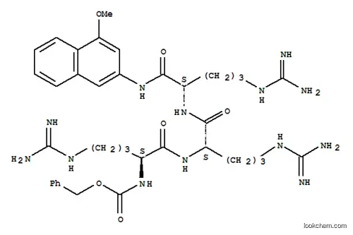 Molecular Structure of 80479-91-0 (Z-ARG-ARG-ARG-4M-BETANA ACETATE SALT)