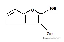 Molecular Structure of 80486-04-0 (Ethanone, 1-(2-methyl-4H-cyclopenta[b]furan-3-yl)- (9CI))