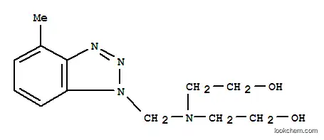 Molecular Structure of 80584-89-0 (2,2'-[[(4-Methyl-1H-benzotriazol-1-yl)methyl]imino]bisethanol)