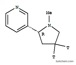 Pyridine, 3-(1-methyl-2-pyrrolidinyl-4,4-t2)-, (R)-