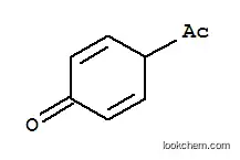 Molecular Structure of 80753-90-8 (2,5-Cyclohexadien-1-one, 4-acetyl- (9CI))