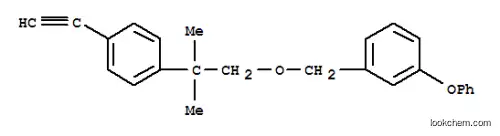 Molecular Structure of 80853-98-1 (1-((2-(4-Ethynylphenyl)-2-methylpropoxy)methyl)-3-phenoxybenzene)